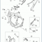 2020 TC 125 CHASSIS Рама