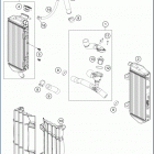 2020 TE 300i ENGINE Система охлаждения