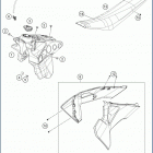 2020 TE 300i CHASSIS Tank, seat