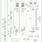 2020 TC 65 CHASSIS Передняя вилка