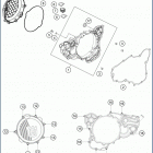 2020 TC250 ENGINE Кожух сцепления
