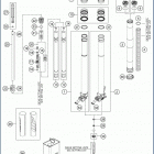 2020 FE 501s CHASSIS Передняя вилка