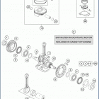2020 701 ENDURO ENGINE Коленвал и поршень