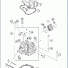 2020 FE 501 ENGINE Головка цилиндров