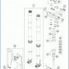 2020 FX 350 CHASSIS Передняя вилка