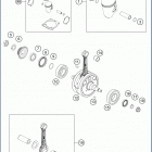 2020 TX 300i ENGINE Коленвал и поршень