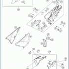 2020 701 ENDURO CHASSIS Tank, seat