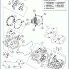 2020 TC 85 ENGINE Картер двигателя