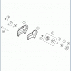 2020 TE 300i ENGINE Wa ter pump