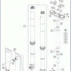 2020 TC 85 17_14 CHASSIS Передняя вилка