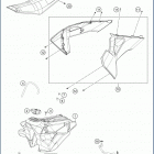 2020 TC250 CHASSIS Tank, seat