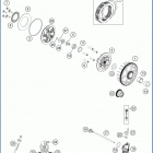 2020 TC125 ENGINE Сцепление