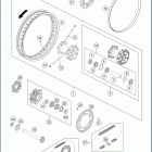2020 701 ENDURO CHASSIS Переднее колесо
