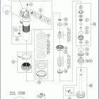2020 FX 350 CHASSIS Амортизатор в разборе