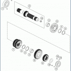 2020 701 ENDURO ENGINE Трансмиссия-ведомый вал