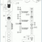 2020 TC 85 17_14 CHASSIS Амортизатор в разборе