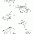 2020 701 ENDURO CHASSIS Обтекатель , крылья