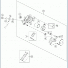 2020 701 ENDURO CHASSIS Задний суппорт