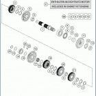 2020 701 ENDURO ENGINE Трансмиссия 2-контрпривод