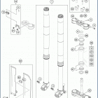 2020 FS 450 CHASSIS Передняя вилка