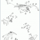 2020 701 SUPERMOTO CHASSIS Обтекатель , крылья