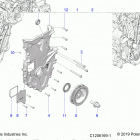 2020 SLINGSHOT R/SL Autodrive (T20AAPHD/RHB) Engine, front cover assembly - t20aaphd  /  rhb all opti...