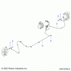 2020 SLINGSHOT R/SL Autodrive (T20AAPHD/RHB) Brakes, front brake line - t20aaphd  /  rhb all options ...