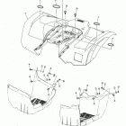 GRIZZLY 90  (YFM09GYXMS) Задний бампер