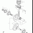 ALT125 1985-1986 Коленвал