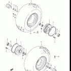 LT230G 1985-1986 Переднее колесо