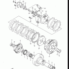 LT250EF 1985-1986 Сцепление