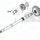 TRX520FM6 2A Вал ведущий