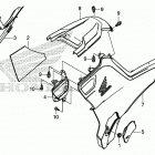 TRX520FM6 2A Side cover@tank cover
