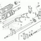 TRX420TE1 A Gearshift fork (2)