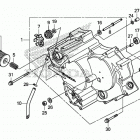 TRX520FM6 2A Передняя крышка картера