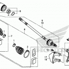 SXS1000M5D 2A Передний  привод и кулак поворотный