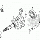 TRX520FA7 2A Коленчатый вал и поршни