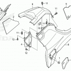 TRX420TE1 A Side cover@tank cover
