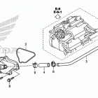 TRX420TE1 A Крышка водяной помпы