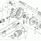 TRX420TE1 A Редуктор задний