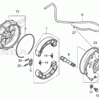 TRX420TE1 A Задний тормоз