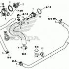 SXS1000M5D 2A Water hose@thermostat