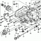 TRX680FA5 2AC Передняя крышка картера