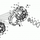 TRX520FA7 2A Крышка картера задняя