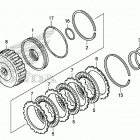 TRX680FA5 2AC Сцепление (пониженая)