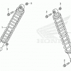 SXS700M2D A Задние амортизаторы