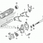 TRX520FM6 2A Вал и вилки  коробки передач