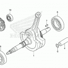 SXS700M2D A Коленчатый вал и поршни