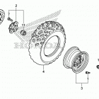 TRX680FA5 2AC Переднее колесо