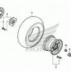 TRX520FE2 AC Переднее колесо